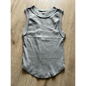 Free People We The Free Kate Tank Tee Top Gray Size Medium